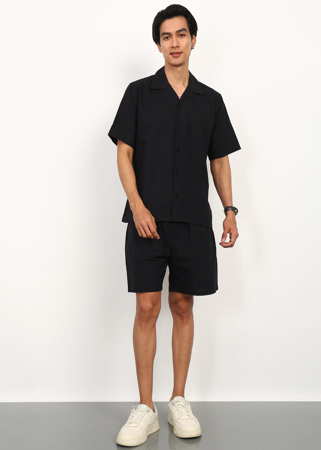 Fabmade Core Black Linen Co-Ord | Grocsy