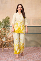Anaita Yellow Stylish Readymade Co-Ords Set | Grocsy