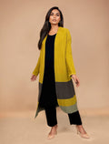 trueBrowns Mustard Woollen Cape | Grocsy