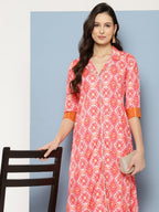 Ahalyaa Women Ethnic Motifs Printed Regular Gotta Patti Kurta with Palazzos | Grocsy