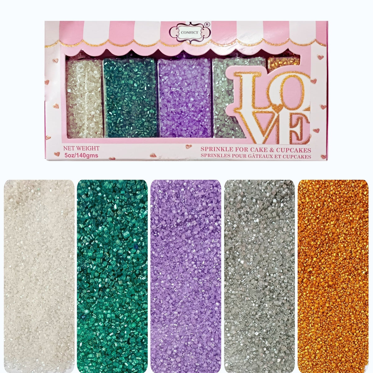 Confect Sparkling Sugar Combo Multipack 10 | Grocsy
