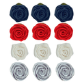 Confect Edible Sugar Roses Cake Toppers - Pack of 12 (01) | Grocsy