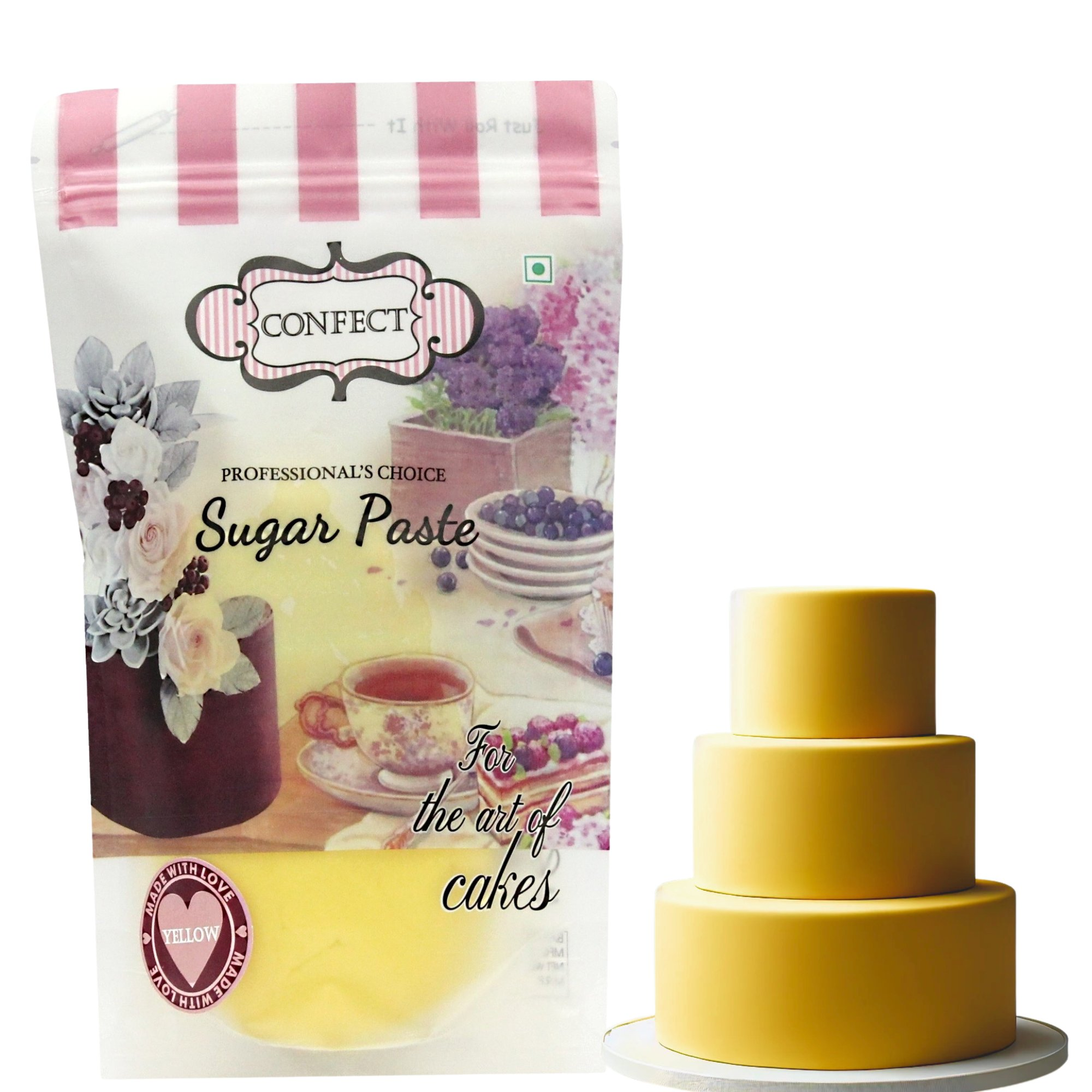 Confect Sunshine Yellow Fondant | Edible Sugarpaste | Grocsy