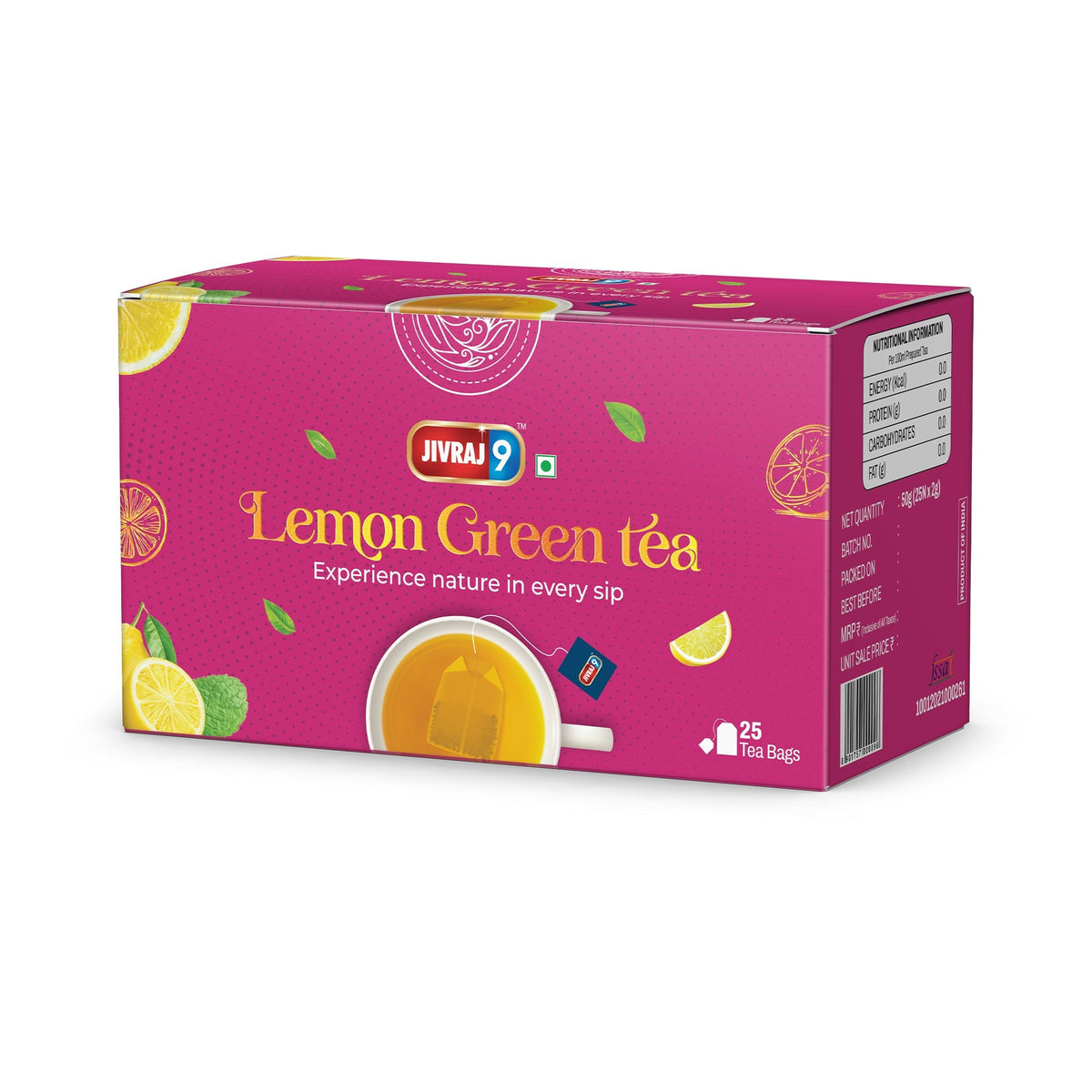 jivraj9 Tea Lemon Green Tea | Grocsy
