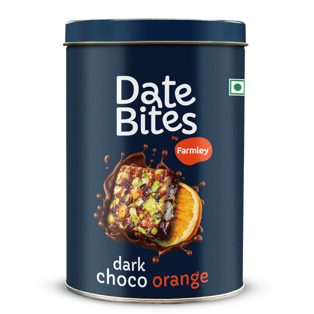 Farmley Date Bites Dark Choco Orange - No Added Sugar | Grocsy