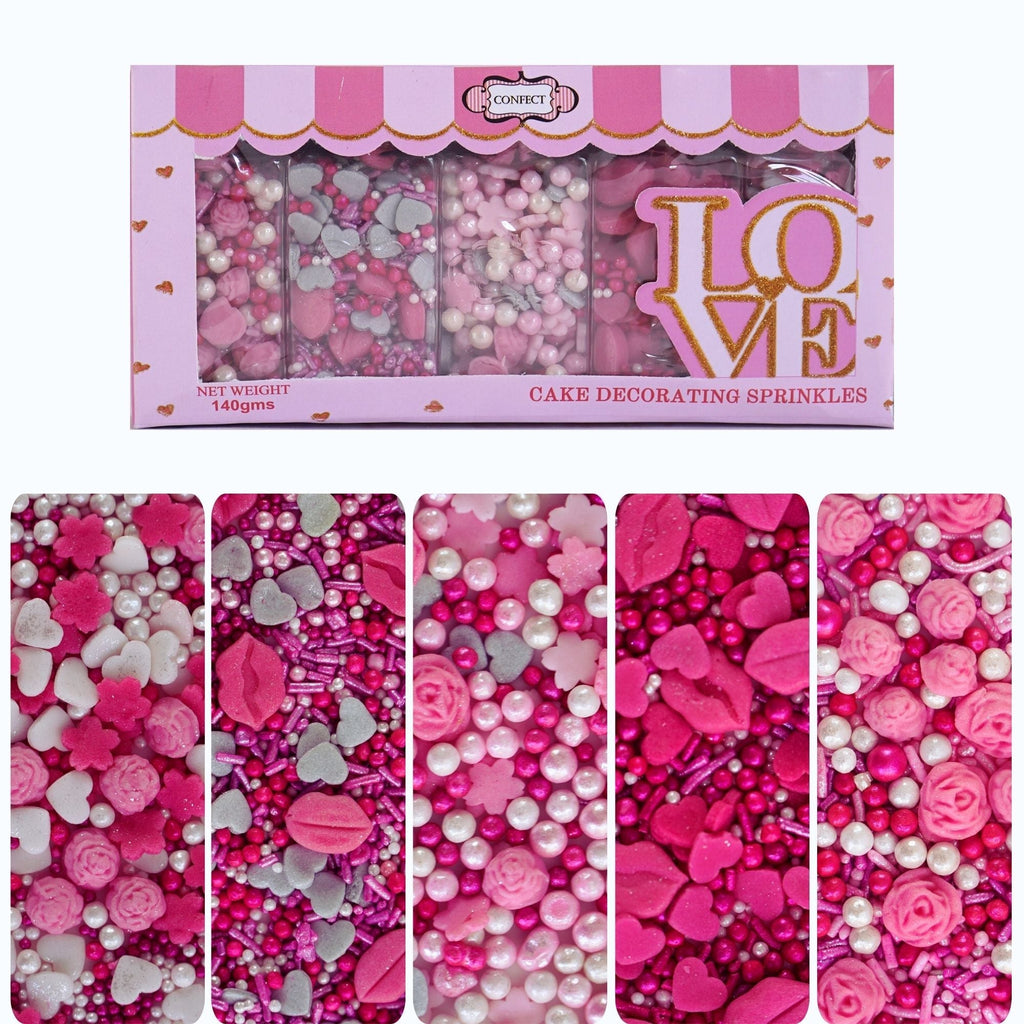Confect Shimmering Charm I Silver & White Pearls | Edible Mother's Day Sprinkles | Grocsy