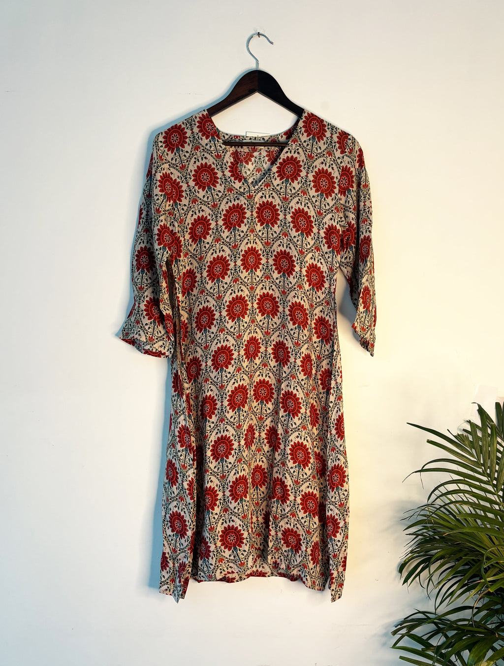 trueBrowns Print Muslin Kurta | Grocsy