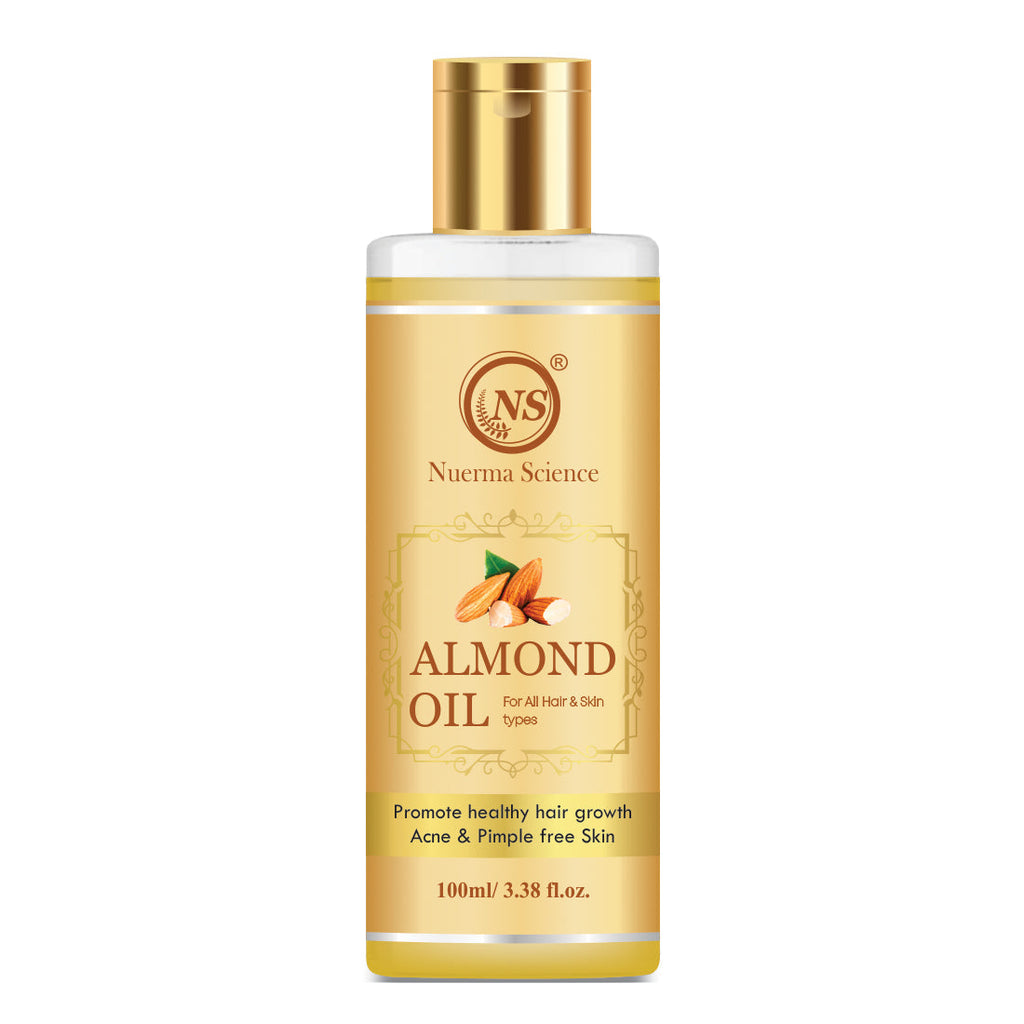Nuerma Science Pure Almond Hair Oil for Natural Hair Growth | Grocsy