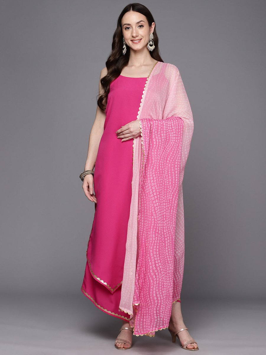 Ahalyaa Gotta Patti Kurta With Palazzos & Dupatta | Grocsy