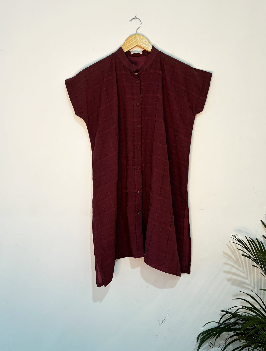 trueBrowns Purple Dobby Co-ord Set | Grocsy