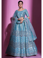 Myra Firozi Gota Silk Embroidered Designer Lehenga Choli | Grocsy