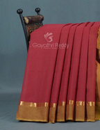 Shades of Maroon Red Pure Mangalgiri Cotton By Gayathri Reddy Designer Studio | Grocsy