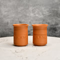 Sowpeace Premium Set of 2 Unglazed Terracotta tumbler | Grocsy