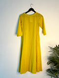 trueBrowns Lime Slub Kurta | Grocsy