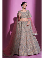 Myra Tan Gota Silk Embroidered Designer Lehenga Choli | Grocsy