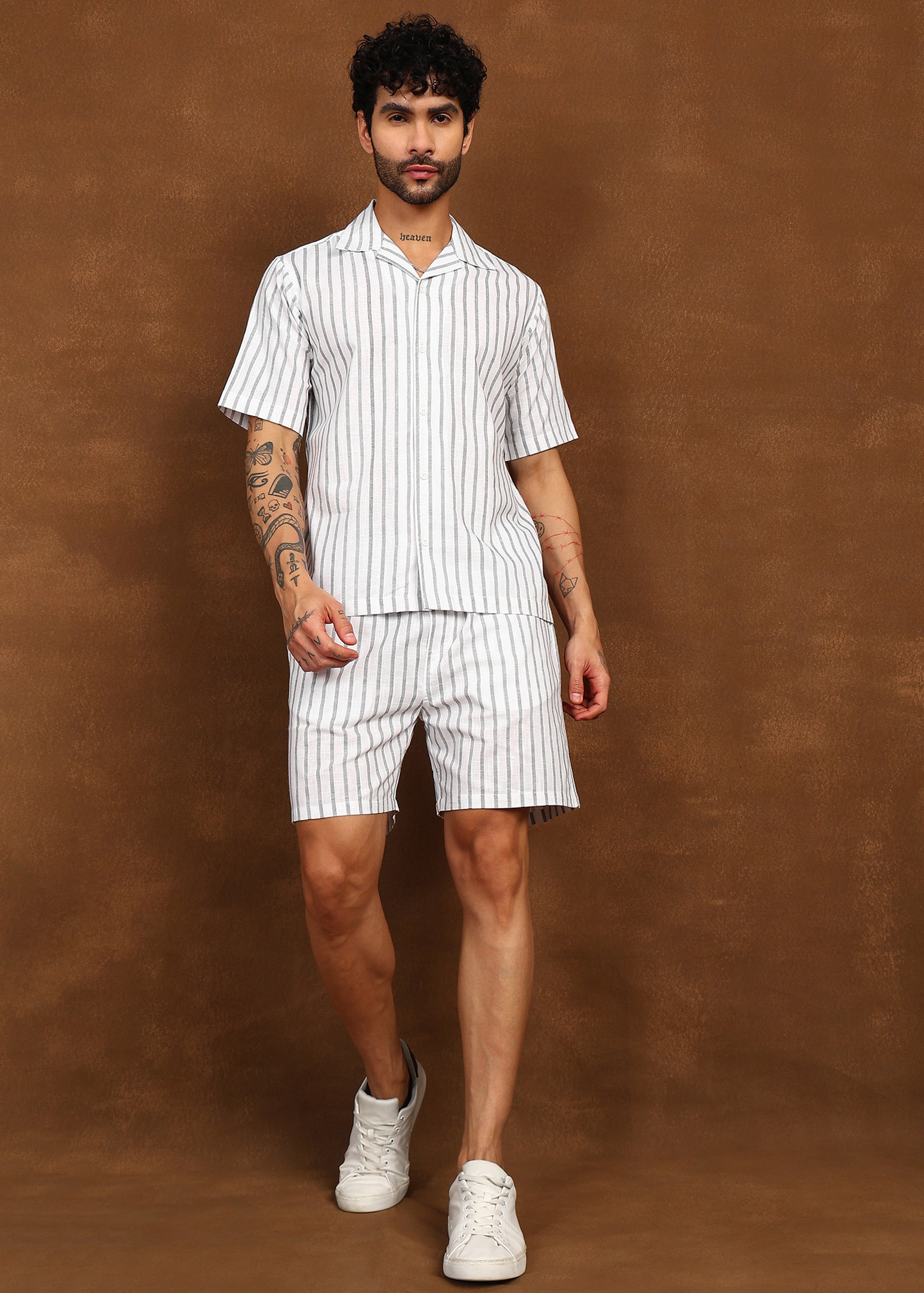 Fabmade Driftline Linen Co-Ord Set | Grocsy
