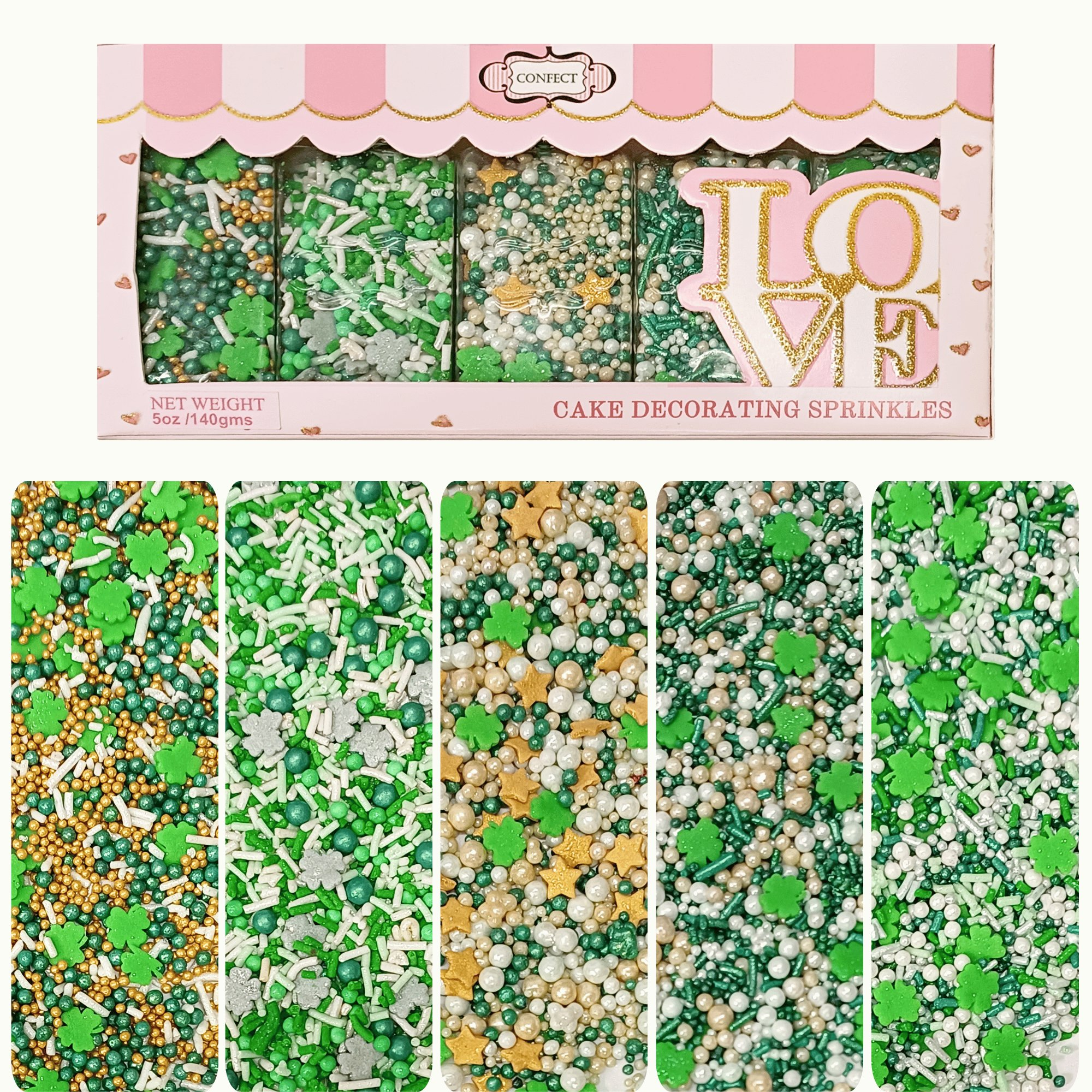 Confect St. Patrick's Sprinkles Multipack 10 | Grocsy