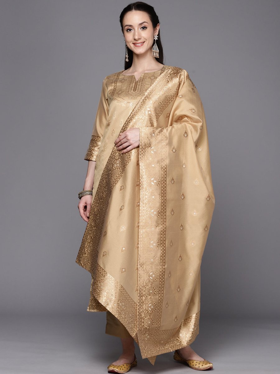 Ahalyaa Woven Design Ethnic Motifs Unstitched Dress Material | Grocsy