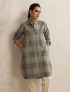 trueBrowns Green Check Winter Shirt Top | Grocsy