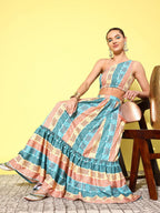 Ahalyaa Women Ethnic Printed Co-Ords | Grocsy