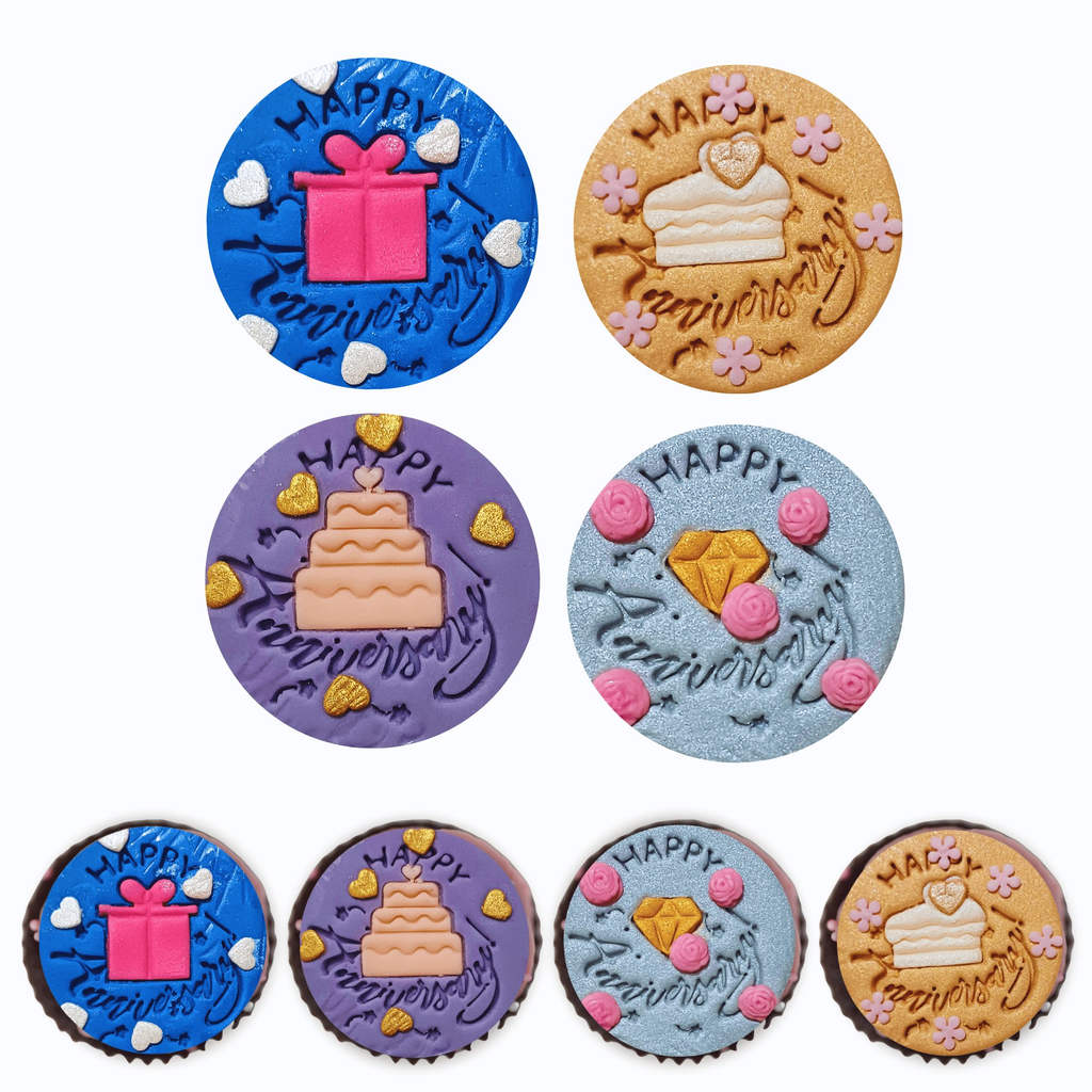 Confect Happy Anniversary | Edible Celebration Topper | Grocsy