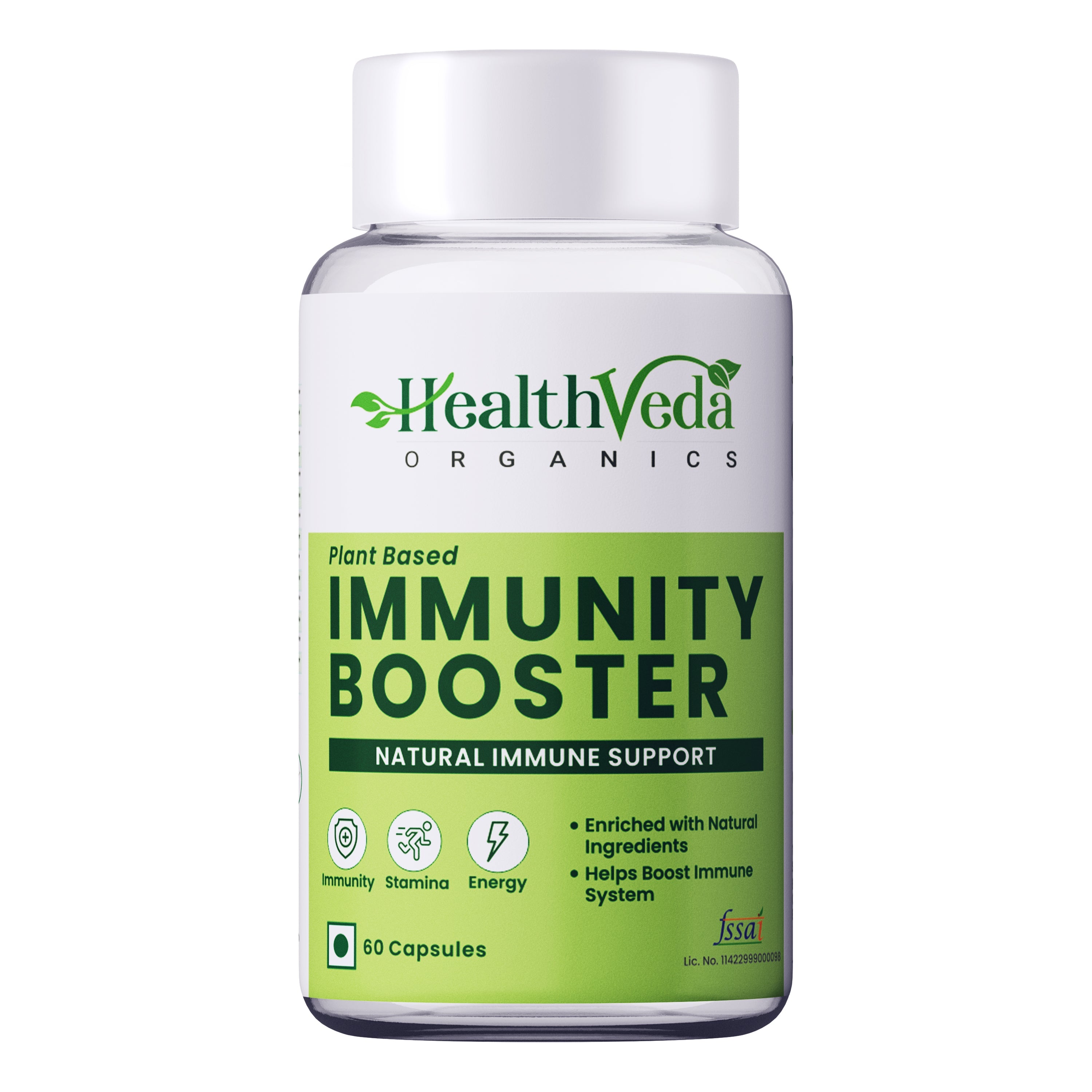 Health Veda Organics Natural Immunity Booster Capsules | Grocsy