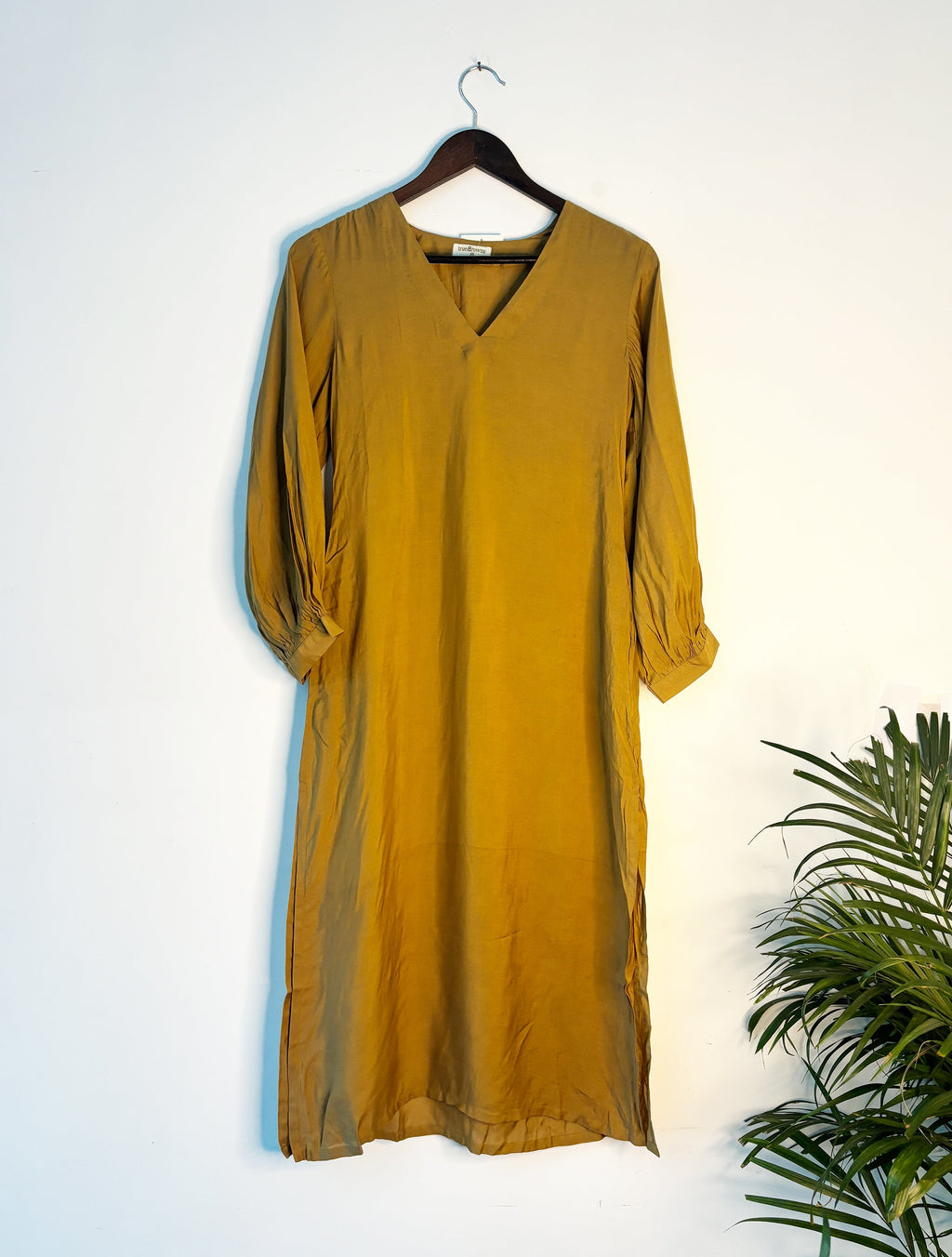 trueBrowns Golden Silk Kurta | Grocsy