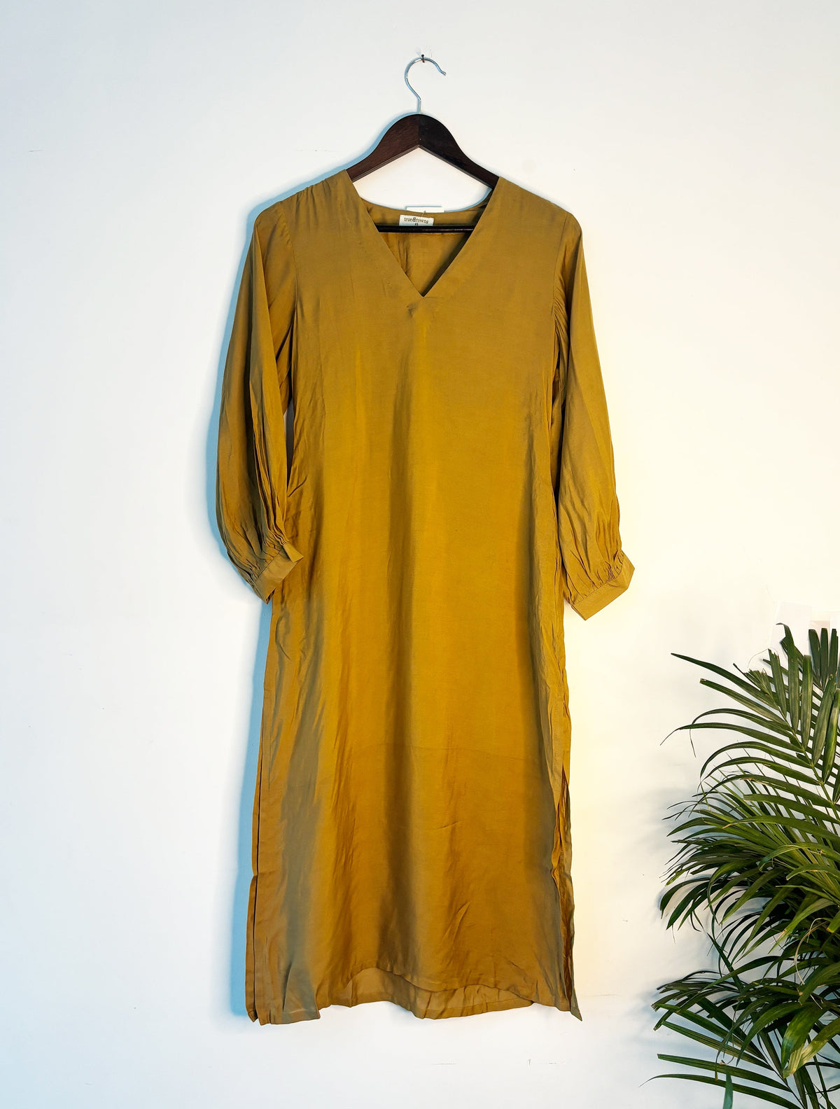 trueBrowns Golden Silk Kurta | Grocsy