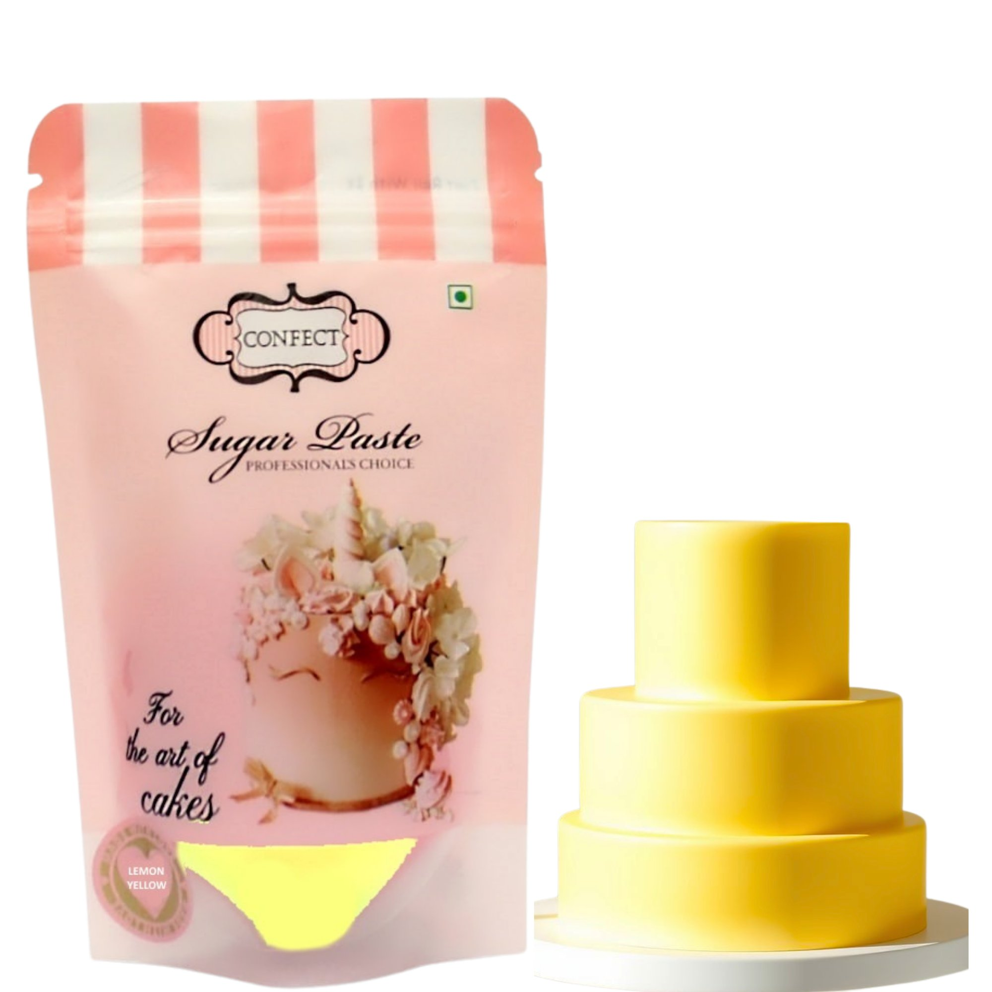 Confect Lemon Yellow Fondant | Edible Sugarpaste | Grocsy