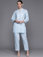 Ahalyaa Floral Print Gotta Patti Pure Cotton Ethnic Co-Ords | Grocsy