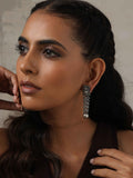 trueBrowns Silver Tone Flamingo Dangle Earrings | Grocsy