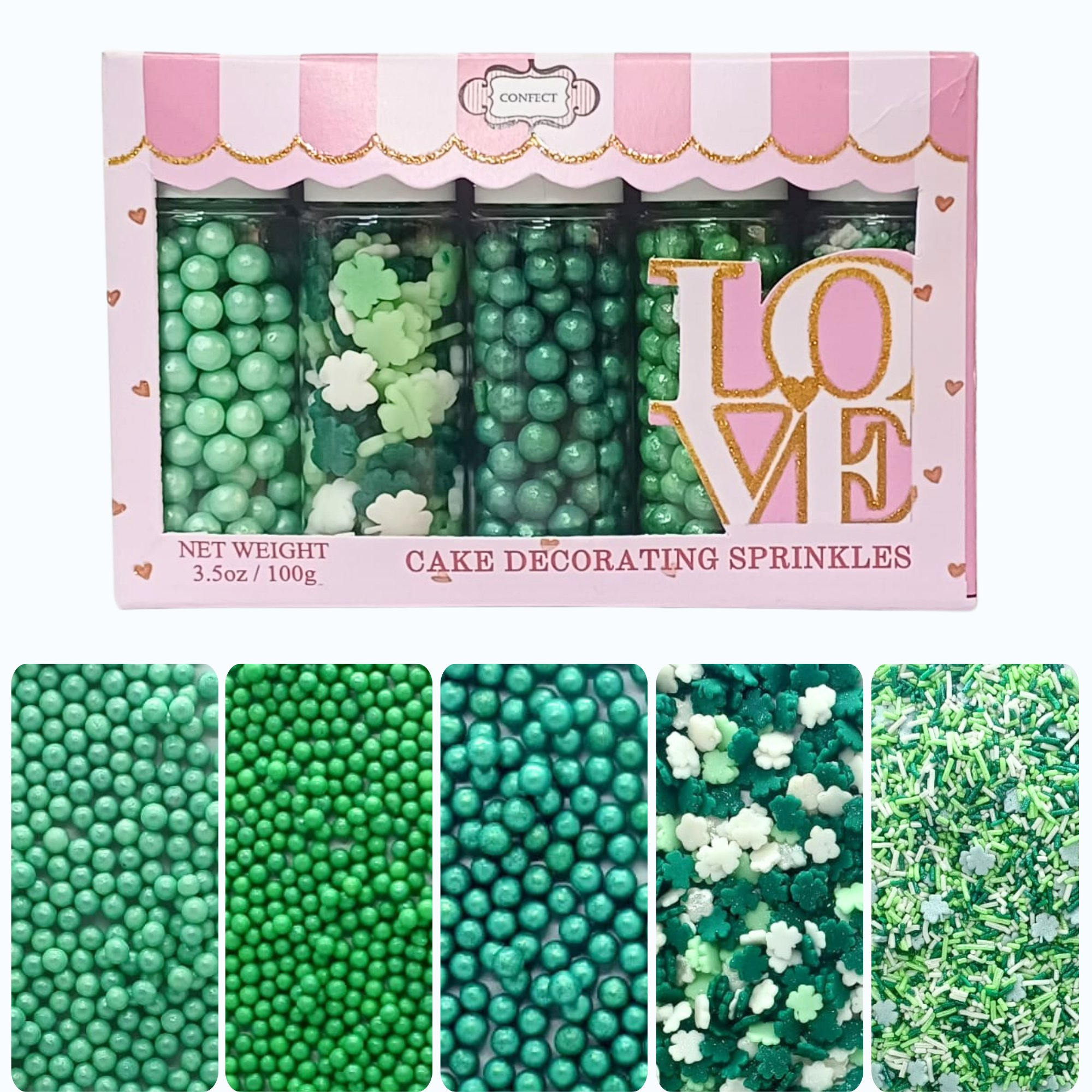 Confect St. Patrick's Sprinkles Multipack 7 | Grocsy
