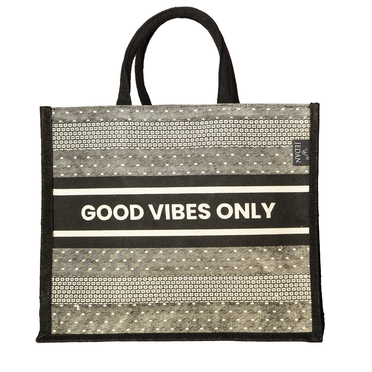 MiDazzle Shopping Bag (Good Vibes Only) JdCSB1106 | Grocsy