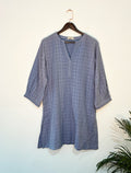 trueBrowns Light Blue Gauze Dobby Co-ord Set | Grocsy