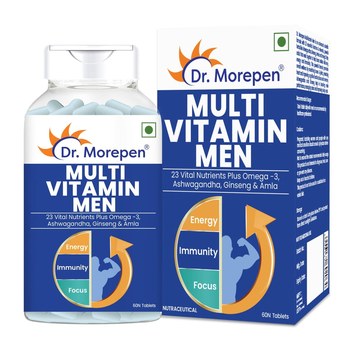 Dr Morpen Gokshura And Multivitamin Men- Improves Desire And Drive/Boost Immunity | Grocsy