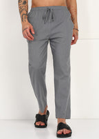 Fabmade Slate Grey Linen Pyjama | Grocsy