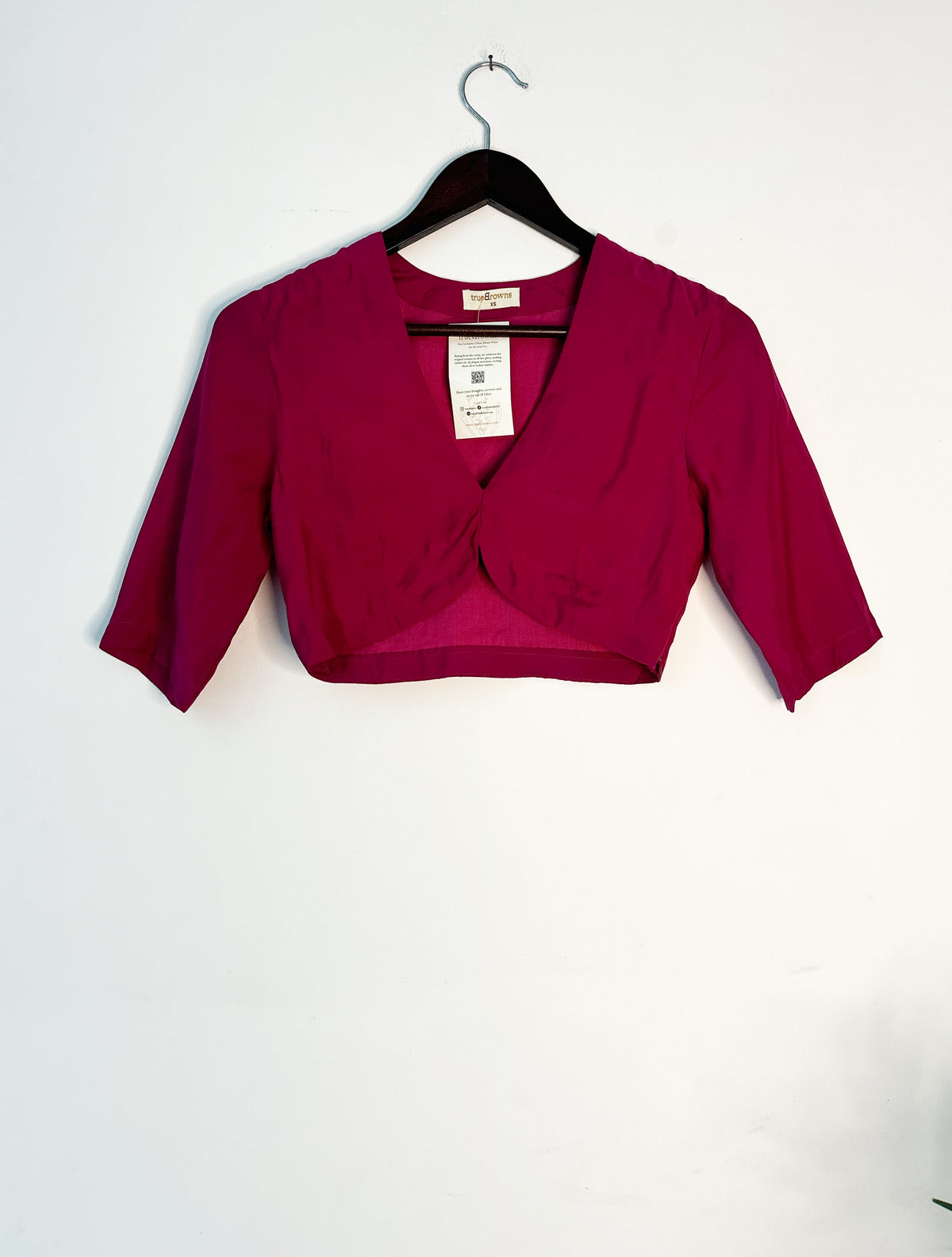 trueBrowns Pink Muslin Blouse | Grocsy