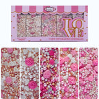 Confect Silver Hearts & White Pearls | Edible Mother's Day Sprinkles | Grocsy