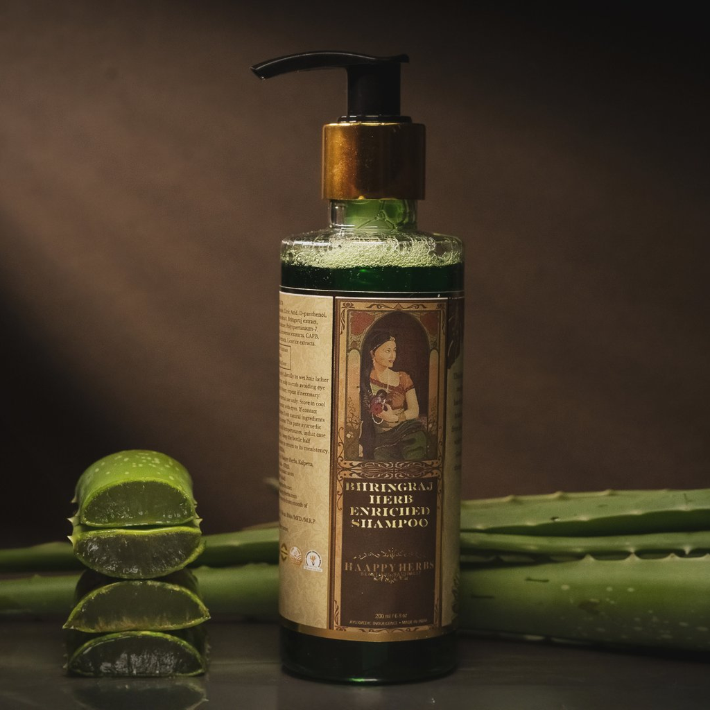 Haappyherbs Bhringraj Herb Enriched Shampoo | Grocsy