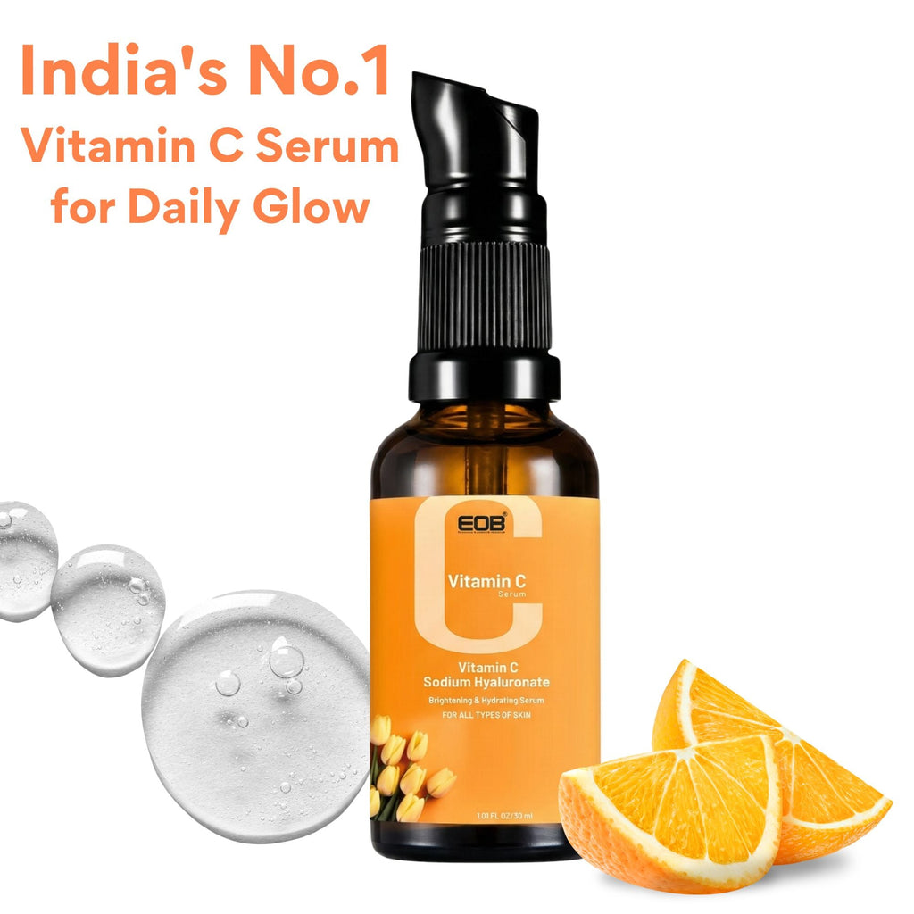 EOB 20% Vitamin C Serum with Hyaluronic Acid Face Serum | Grocsy