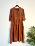 trueBrowns Bronze Tissue Kurta | Grocsy