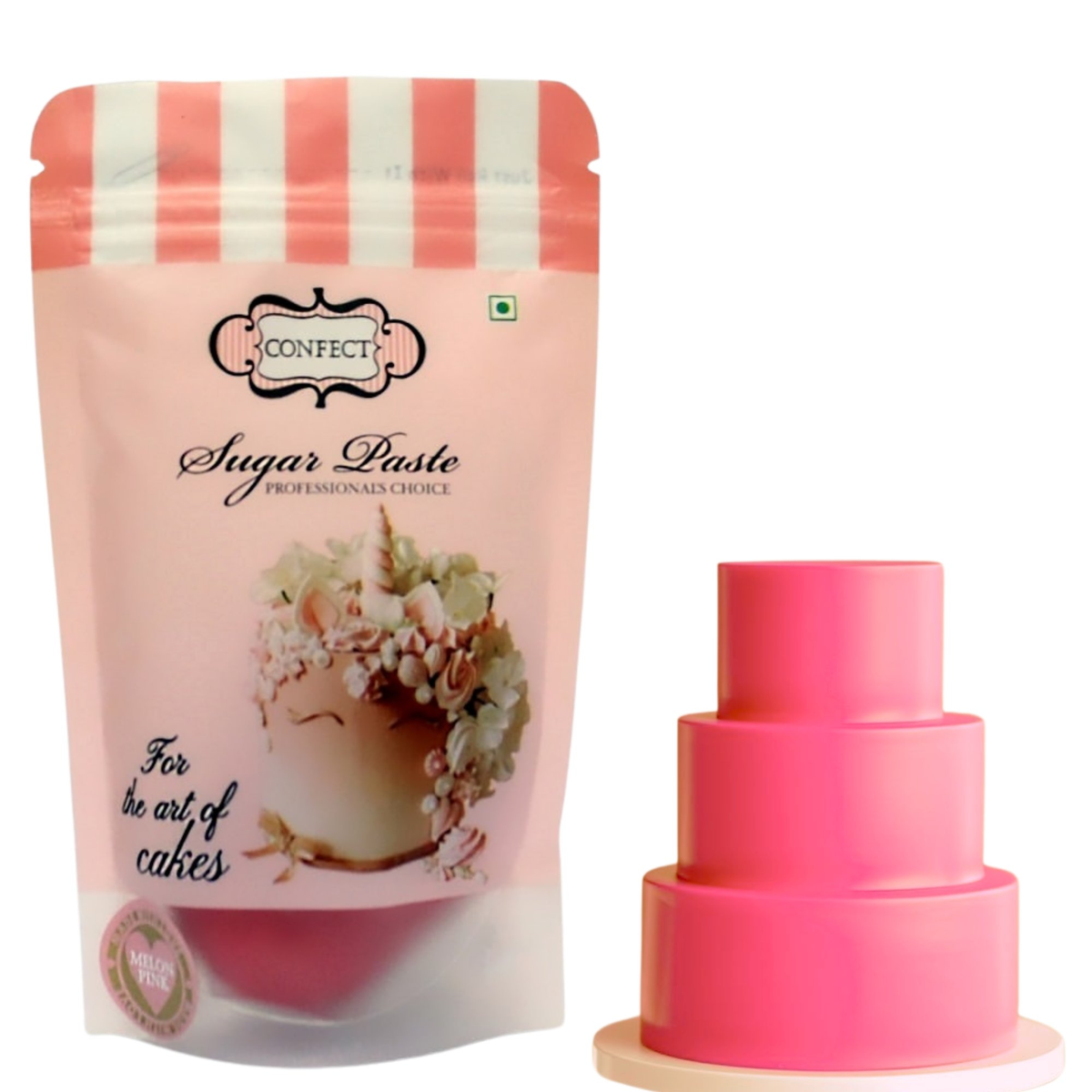 Confect Melon Pink Fondant | Edible Sugarpaste | Grocsy