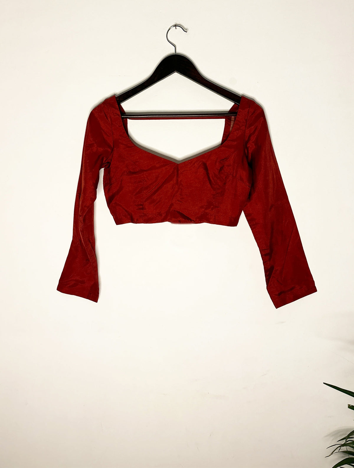 trueBrowns Red Silk Blouse | Grocsy