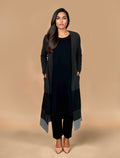 trueBrowns Dark Grey Woollen Cape | Grocsy
