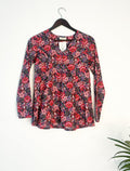 trueBrowns Pink Floral Top | Grocsy