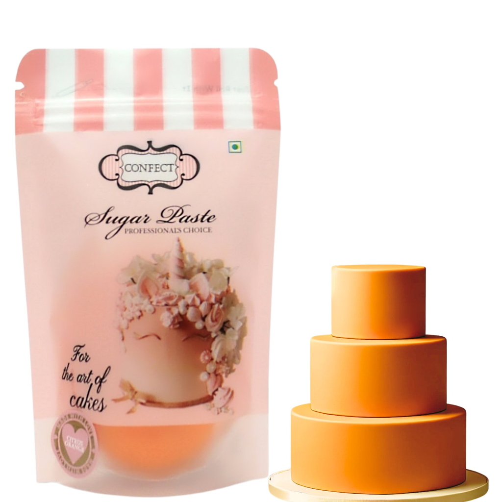 Confect Citrus Orange Fondant | Edible Sugarpaste | Grocsy