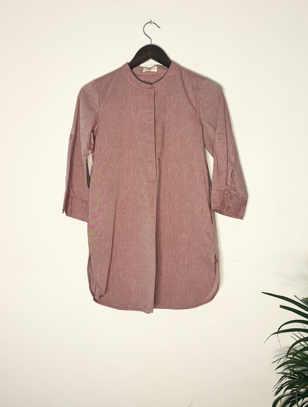 trueBrowns Pink Chambrey Top | Grocsy