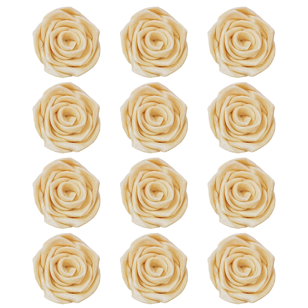 Confect Pearl | Edible Metallic Sugar Roses Topper | Grocsy