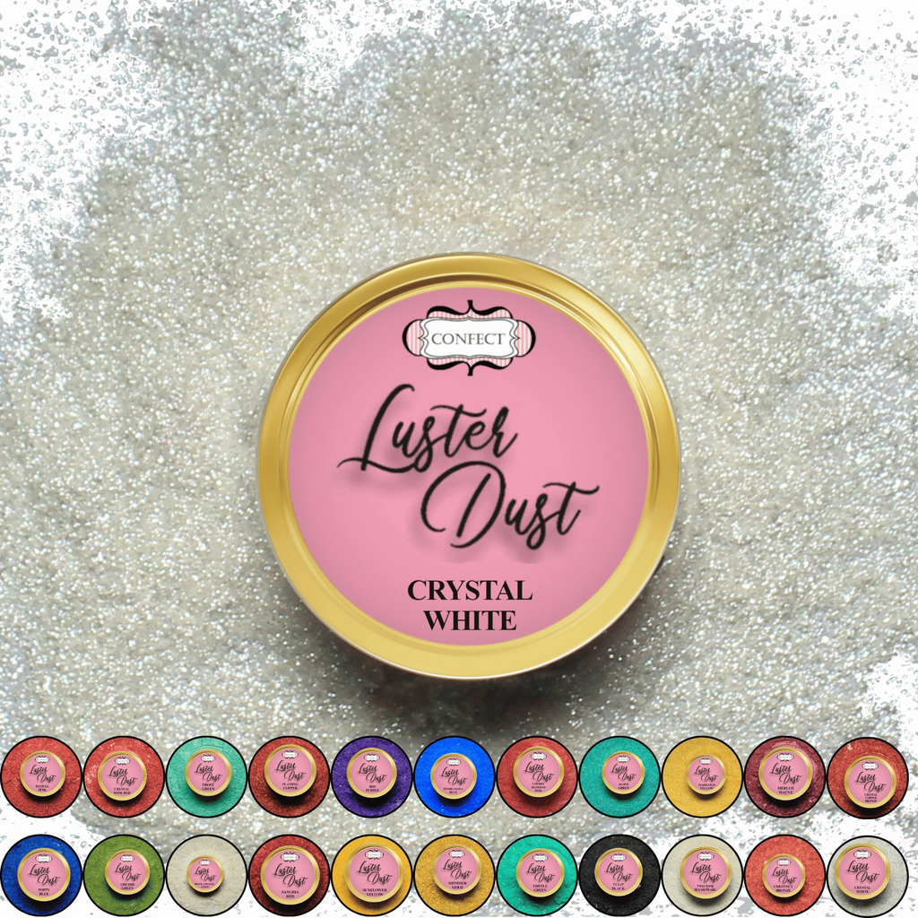 Confect Crystal White | Edible Luster Dust | Grocsy