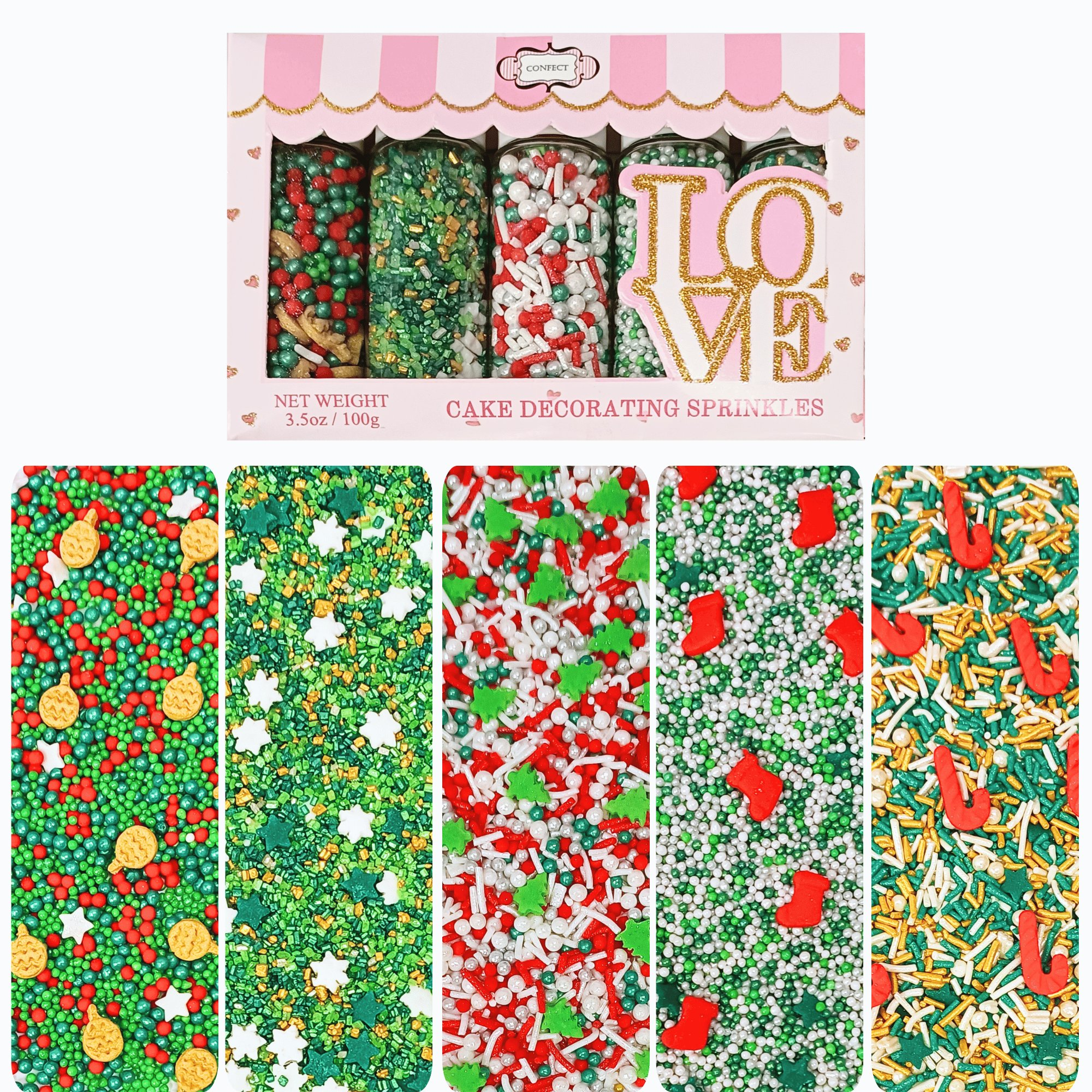 Confect Christmas Sprinkles CH Multipack 26 | Grocsy